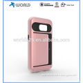 New card slot TU+PC phone case for samsung glaxy S7